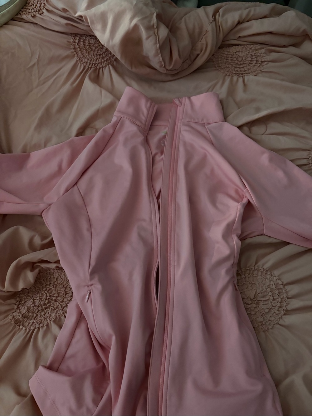 Pink Zip-Up Athletic Jacket